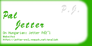 pal jetter business card